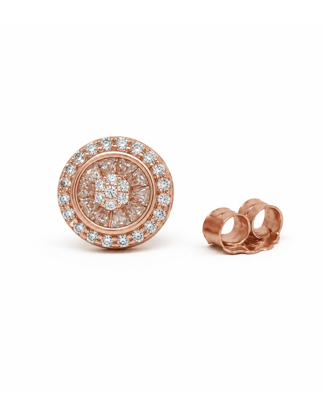 Dazzling Rose Gold Studs