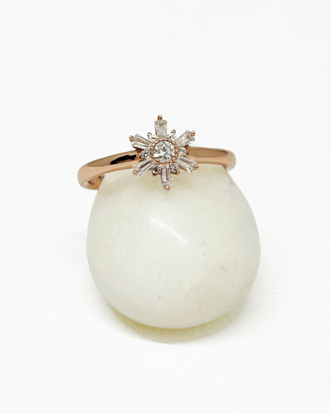 Baguette Rose Gold Ring