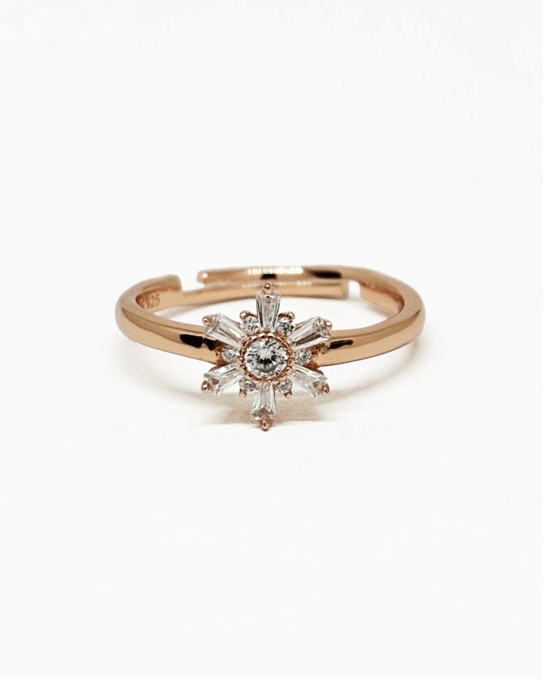 Baguette Rose Gold Ring