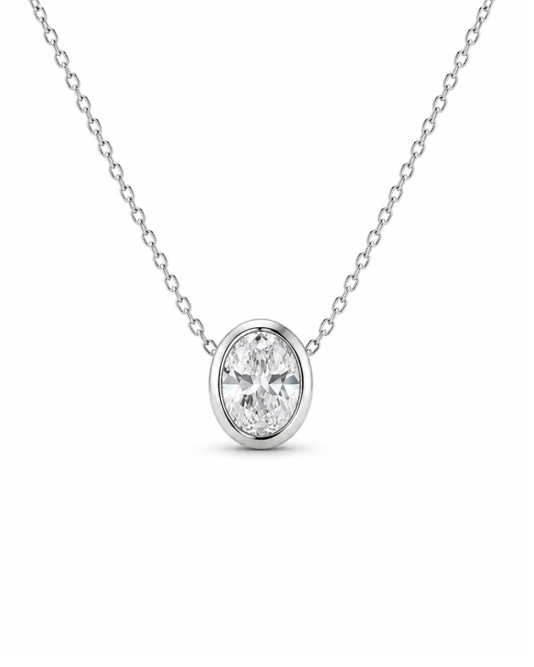 Dainty Oval Necklace
