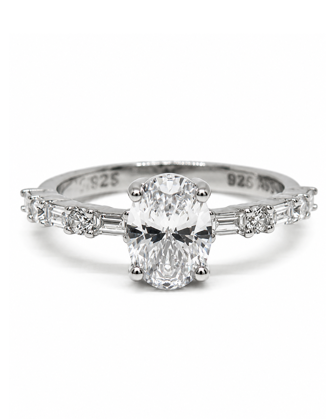 Baguette Oval Ring
