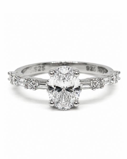 Baguette Oval Ring