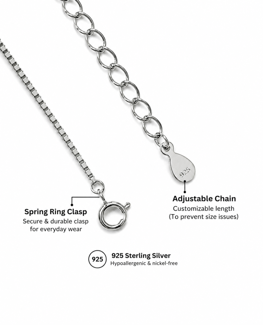 Classic Evil Eye Silver Necklace
