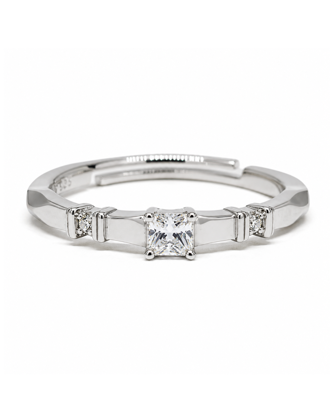 Princess Cut Dainty Ring