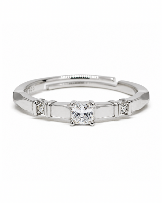 Princess Cut Dainty Ring