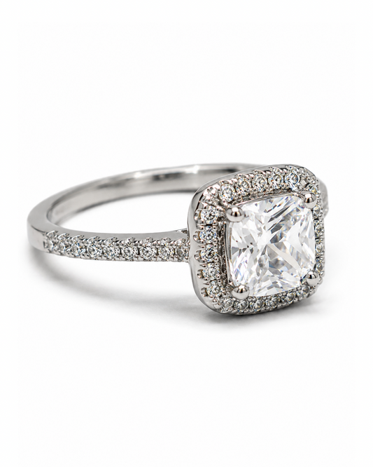 Halo Cushion Ring