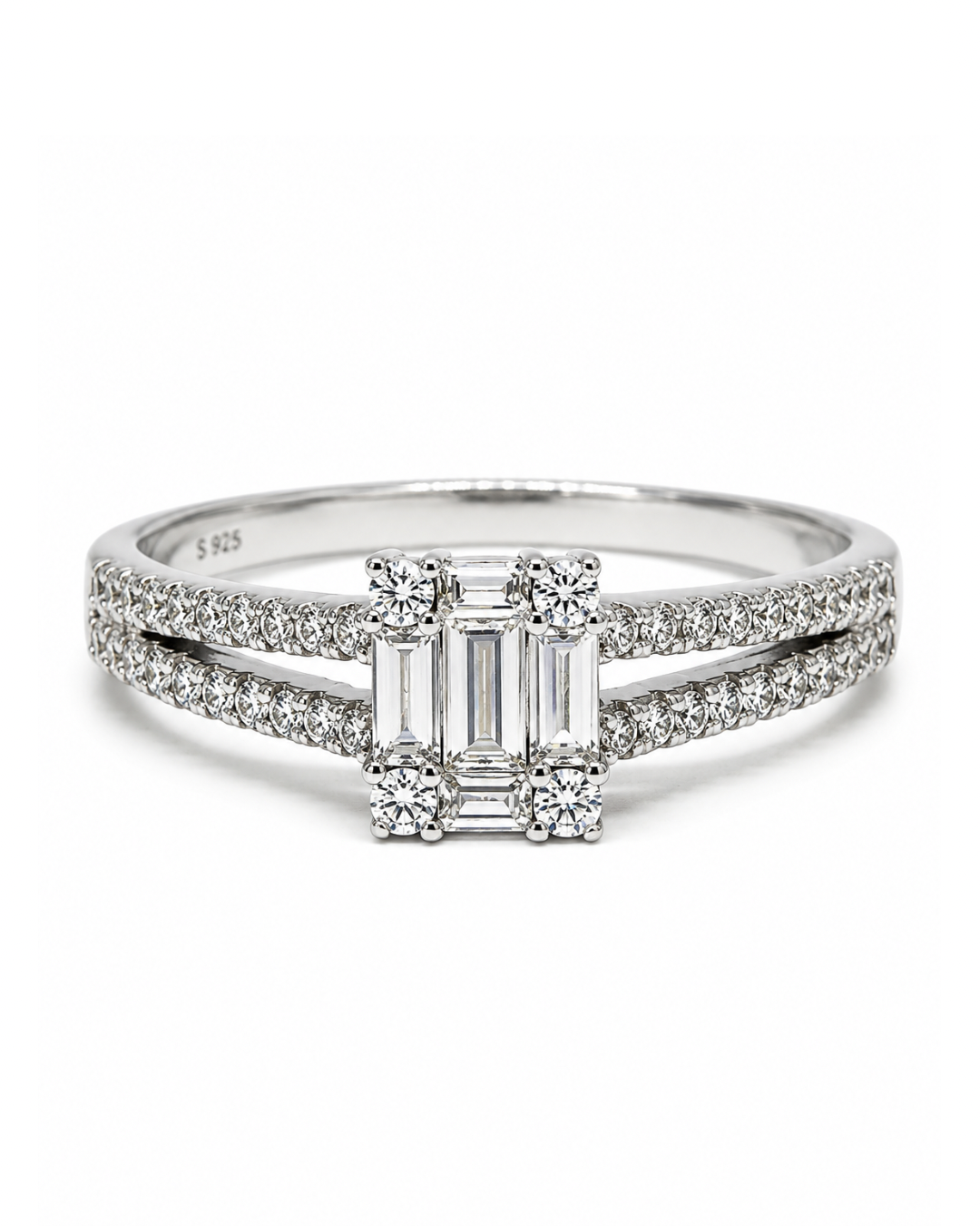 Emerald Baguette Ring