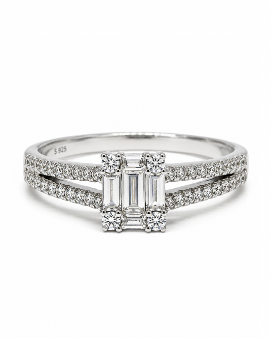 Emerald Baguette Ring