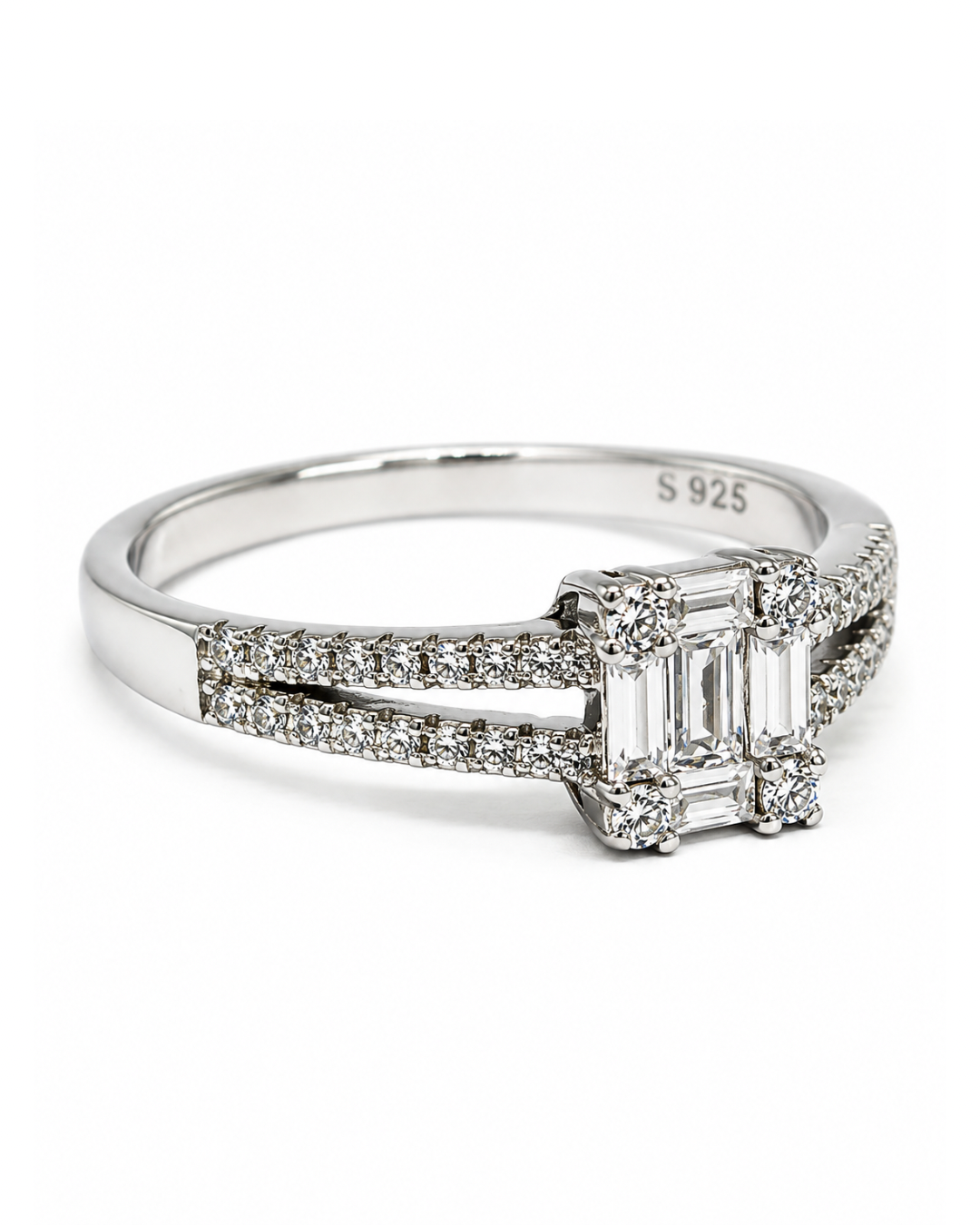 Emerald Baguette Ring
