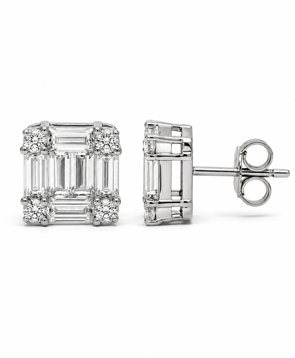 Emerald Cluster Studs