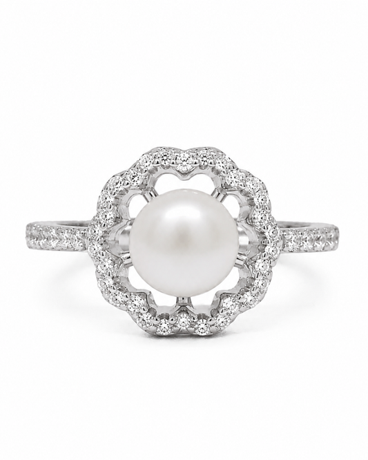 Fowler Pearl Silver Ring