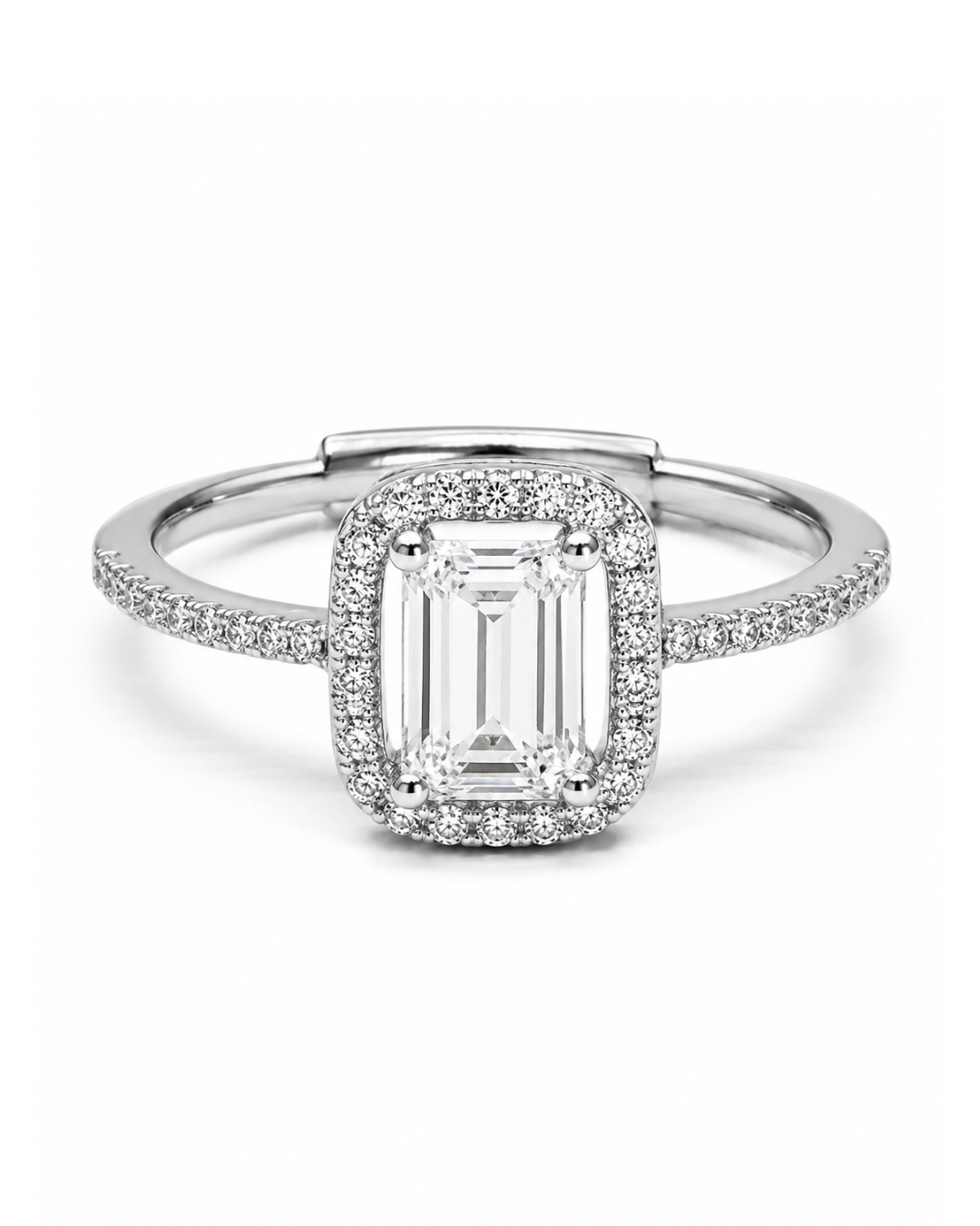 Halo Emerald Ring