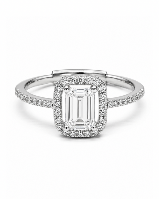 Halo Emerald Ring