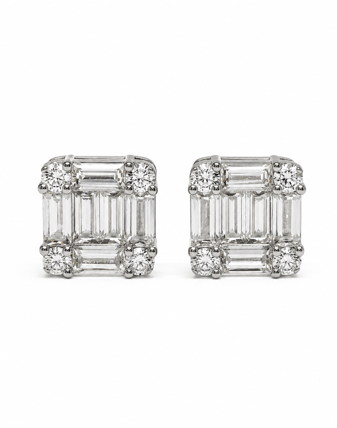 Emerald Cluster Studs