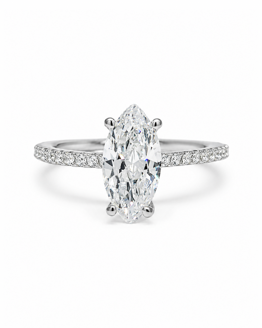 Halo Marquise Ring
