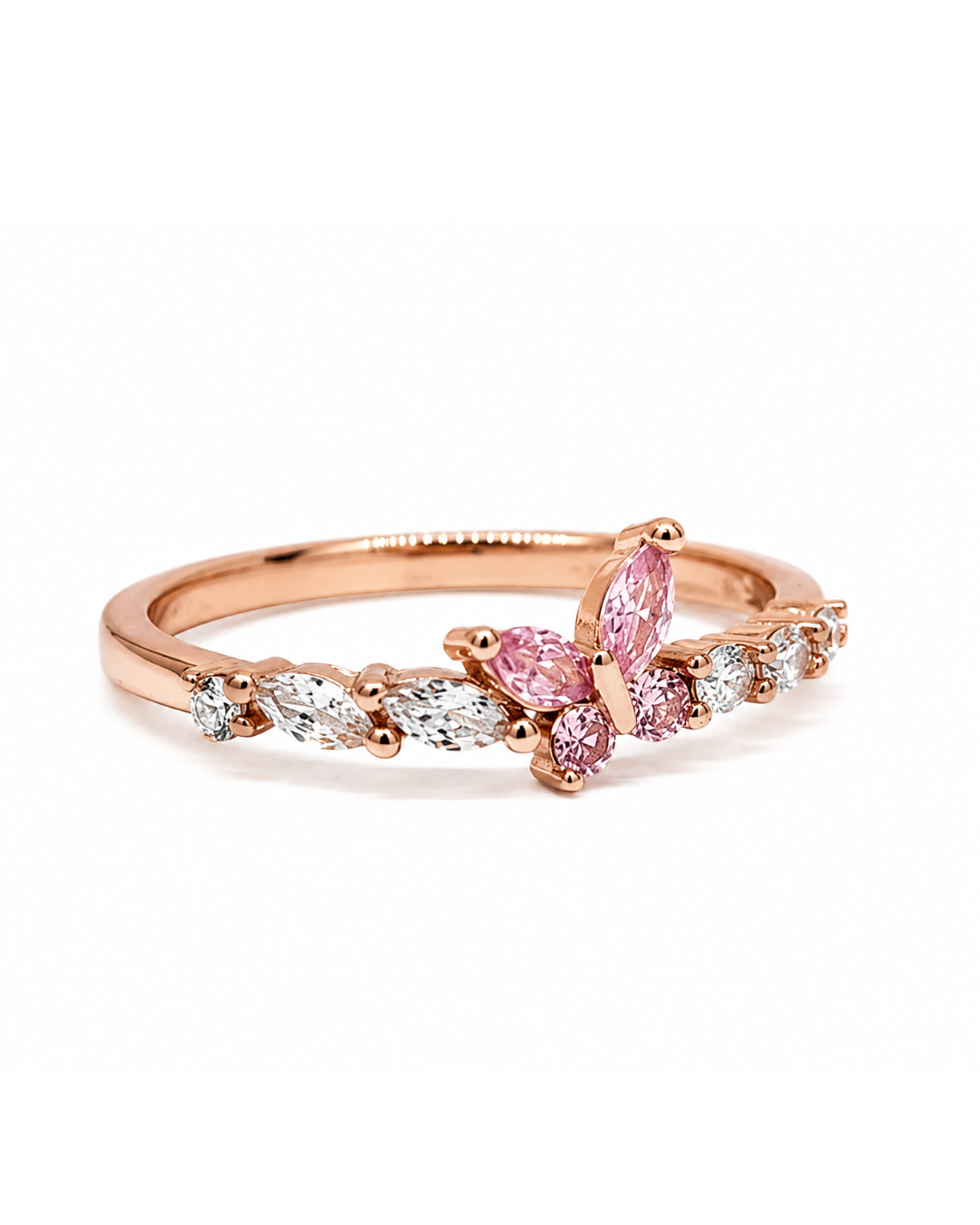 Dreamy Butterfly Rose Gold Ring