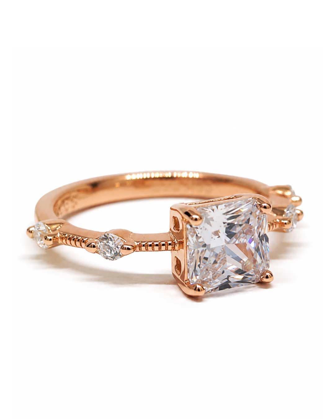 Princess Petal Rose Gold Ring