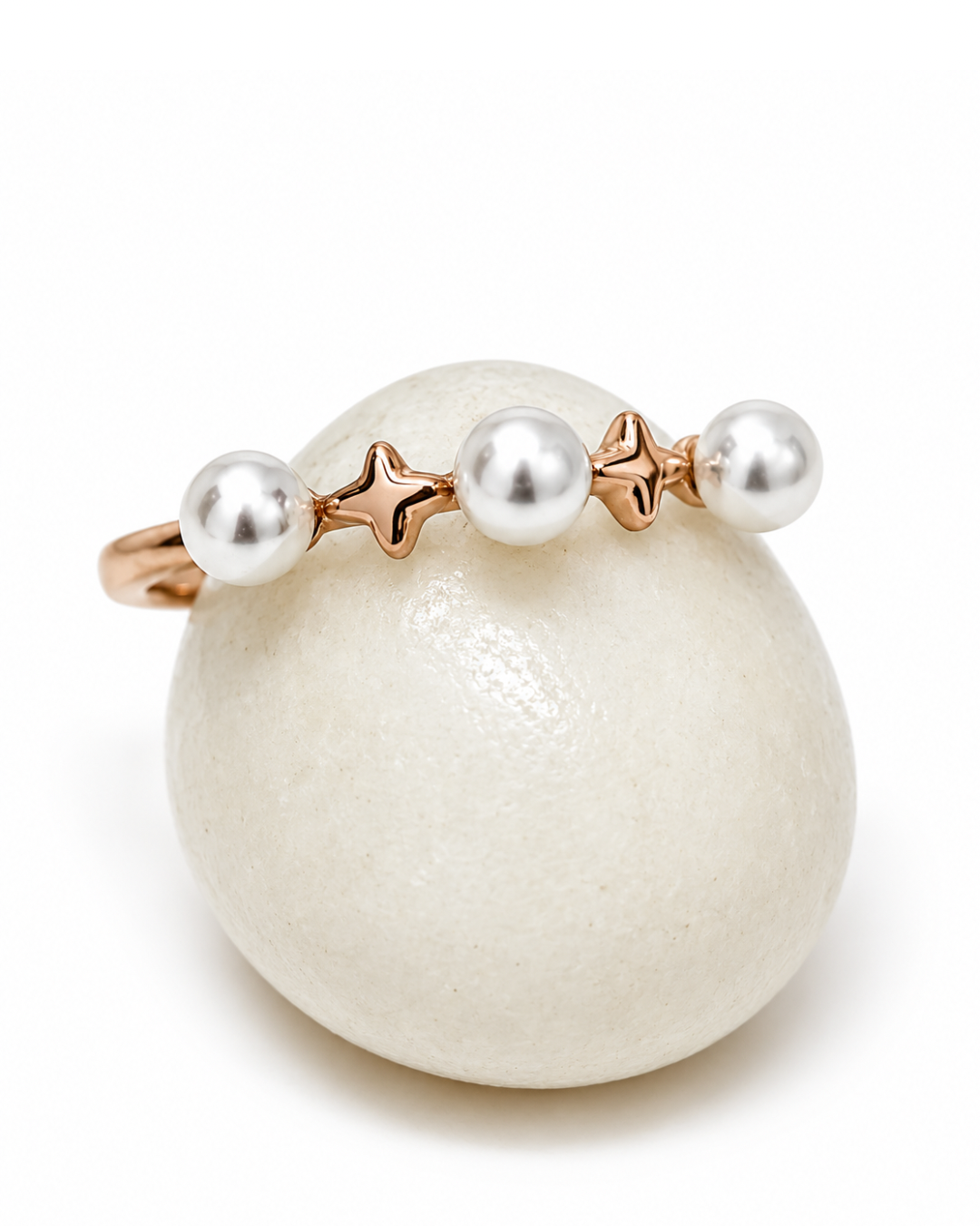 Voylla Pearl Rose Gold Ring