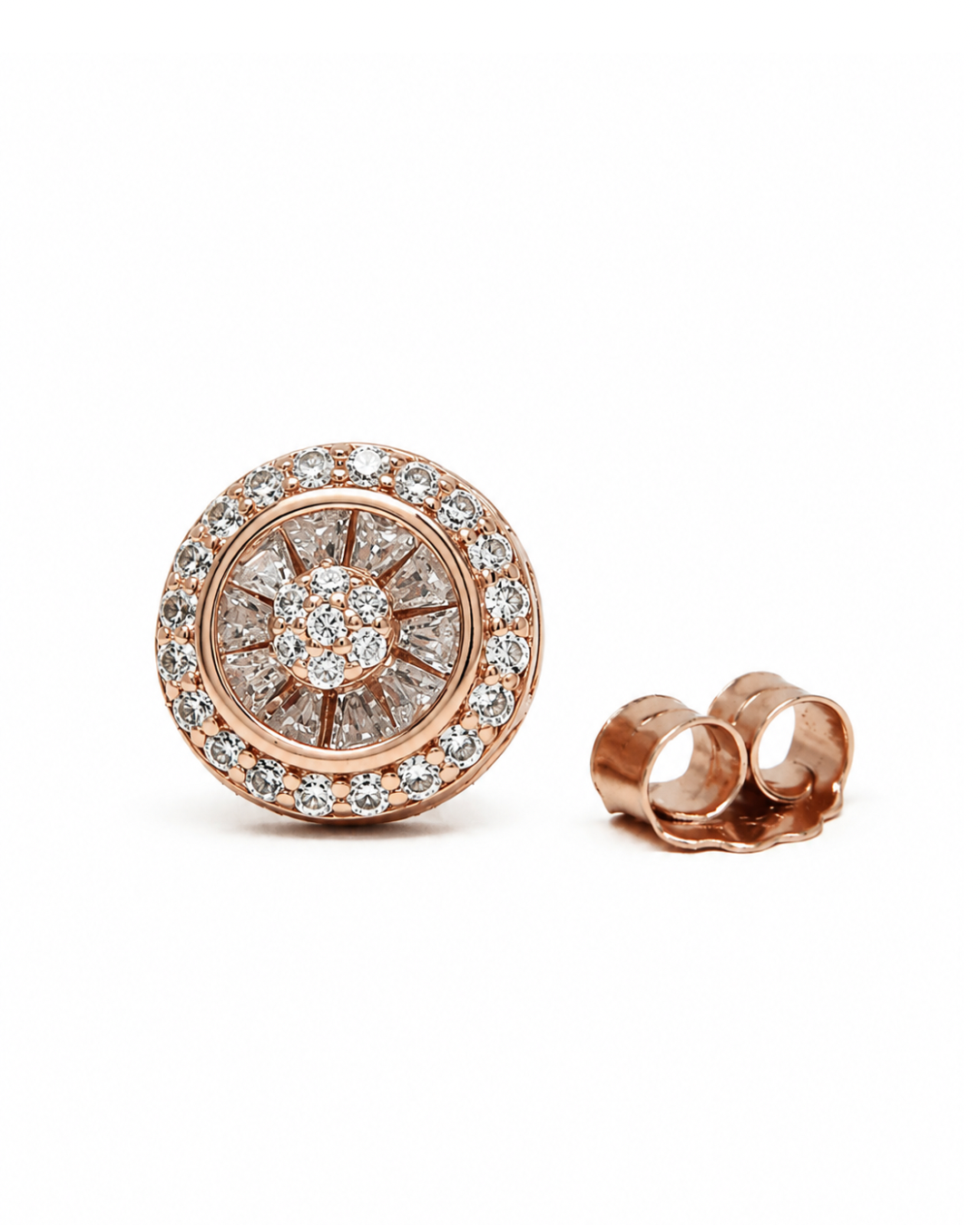 Dazzling Rose Gold Studs