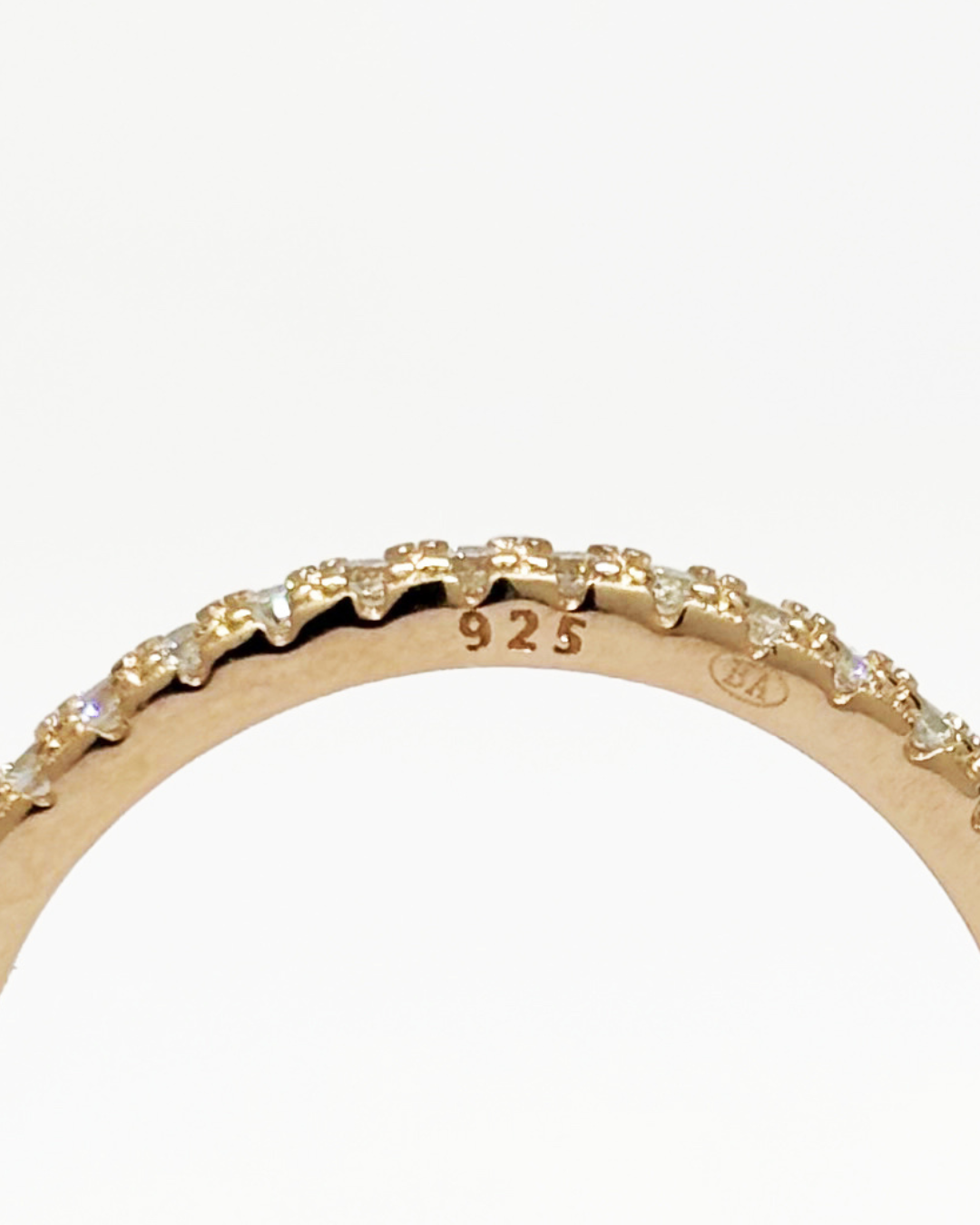 Sleek Eternity Rose Gold Band