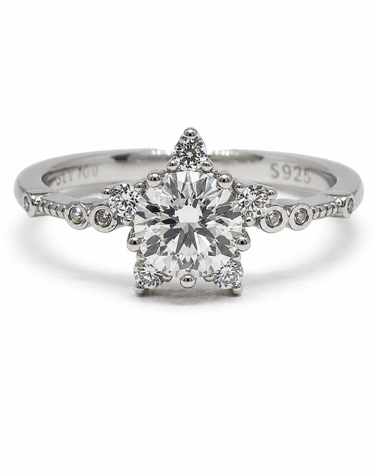 Flower Elegance Silver Ring