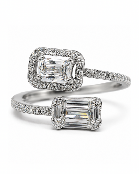 Dual Illusion Silver Ring