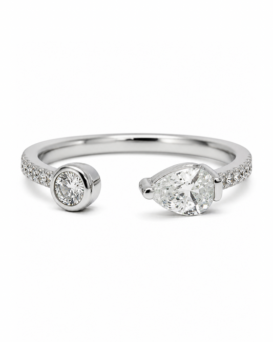 Glamira Pear Silver Band