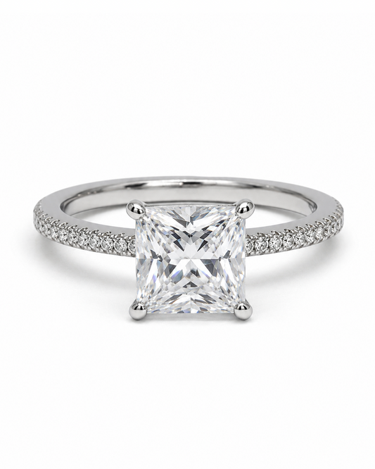 Halo square ring