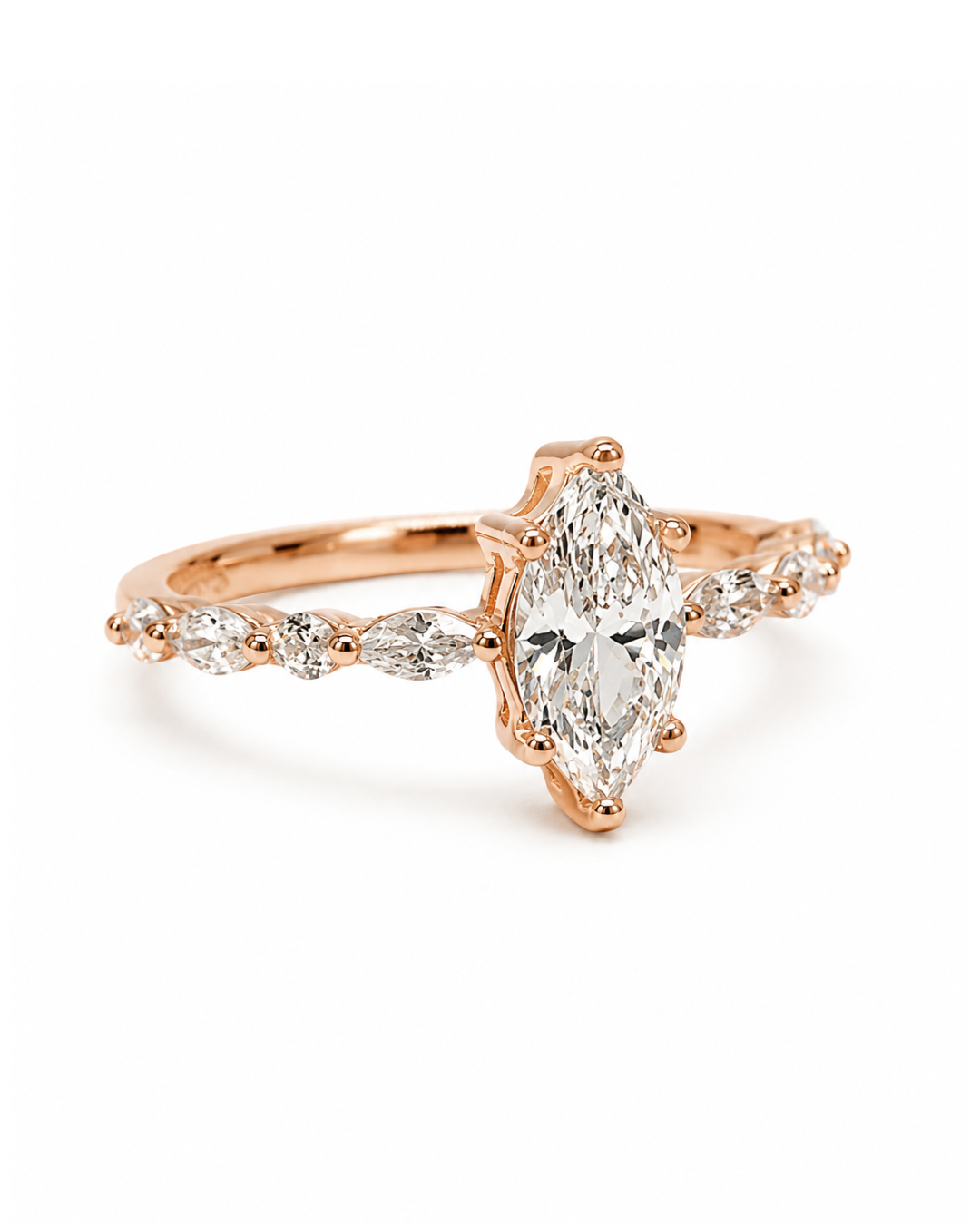 Marquise Dupe Rose Gold Ring