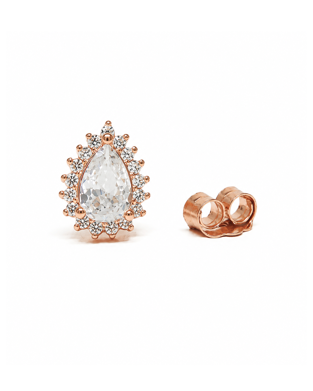 Bling Baby Rose Gold Studs