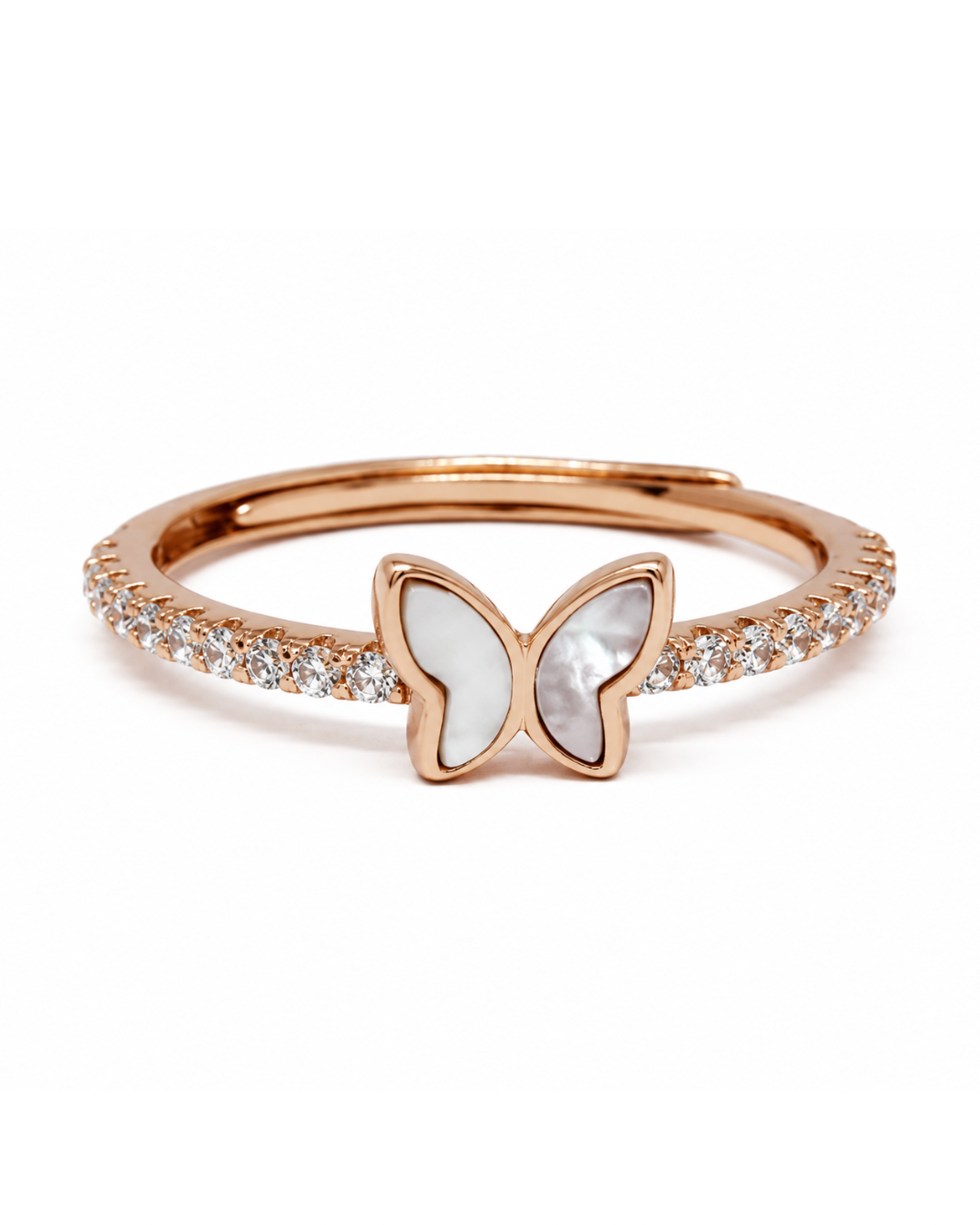 Flutter Wings Rose Gold Ring
