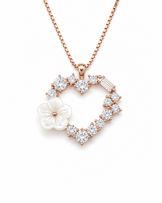 Love Bloom Rose Gold Necklace
