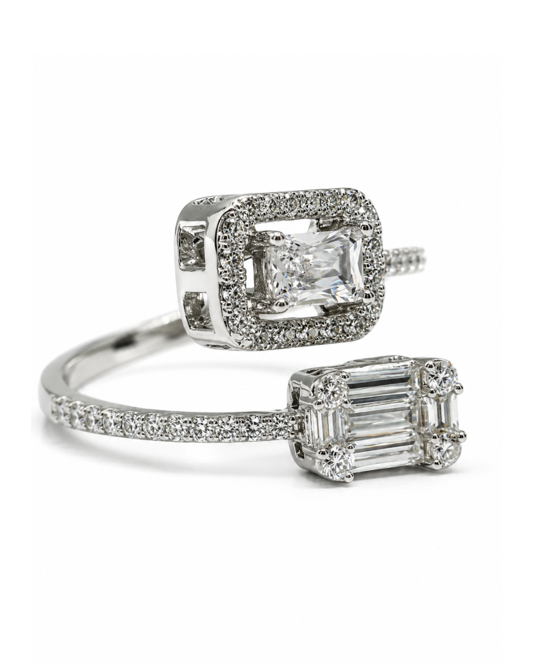 Dual Illusion Silver Ring