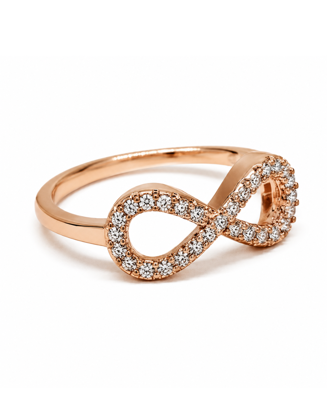 Infinity Bliss Rose Gold Ring