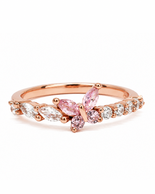 Dreamy Butterfly Rose Gold Ring
