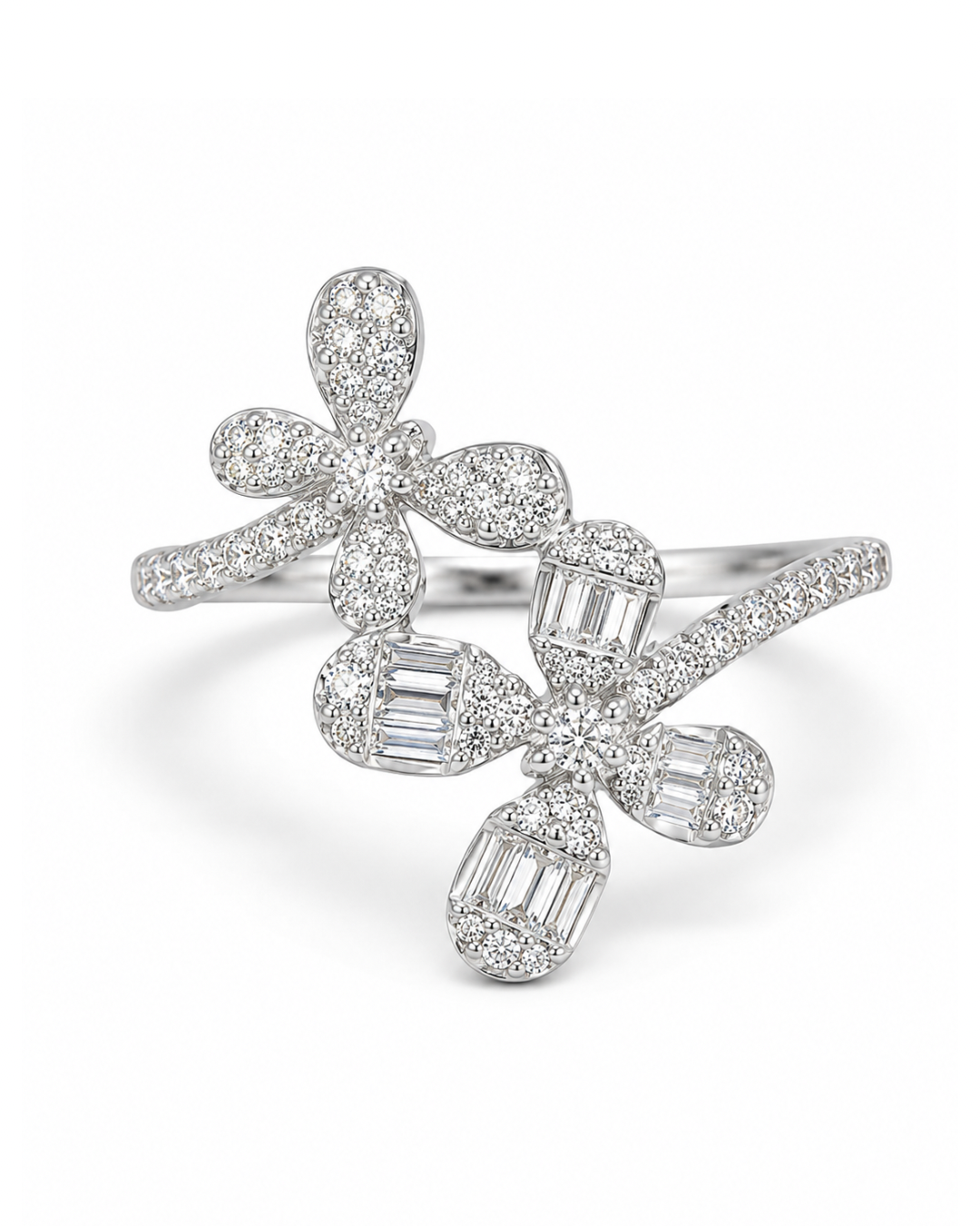 Dual Flower Ring