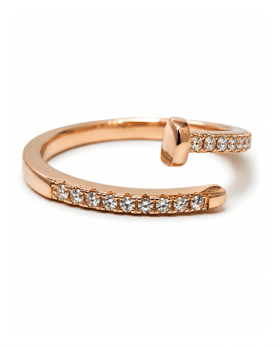 Nail Cuff Rose Gold Ring