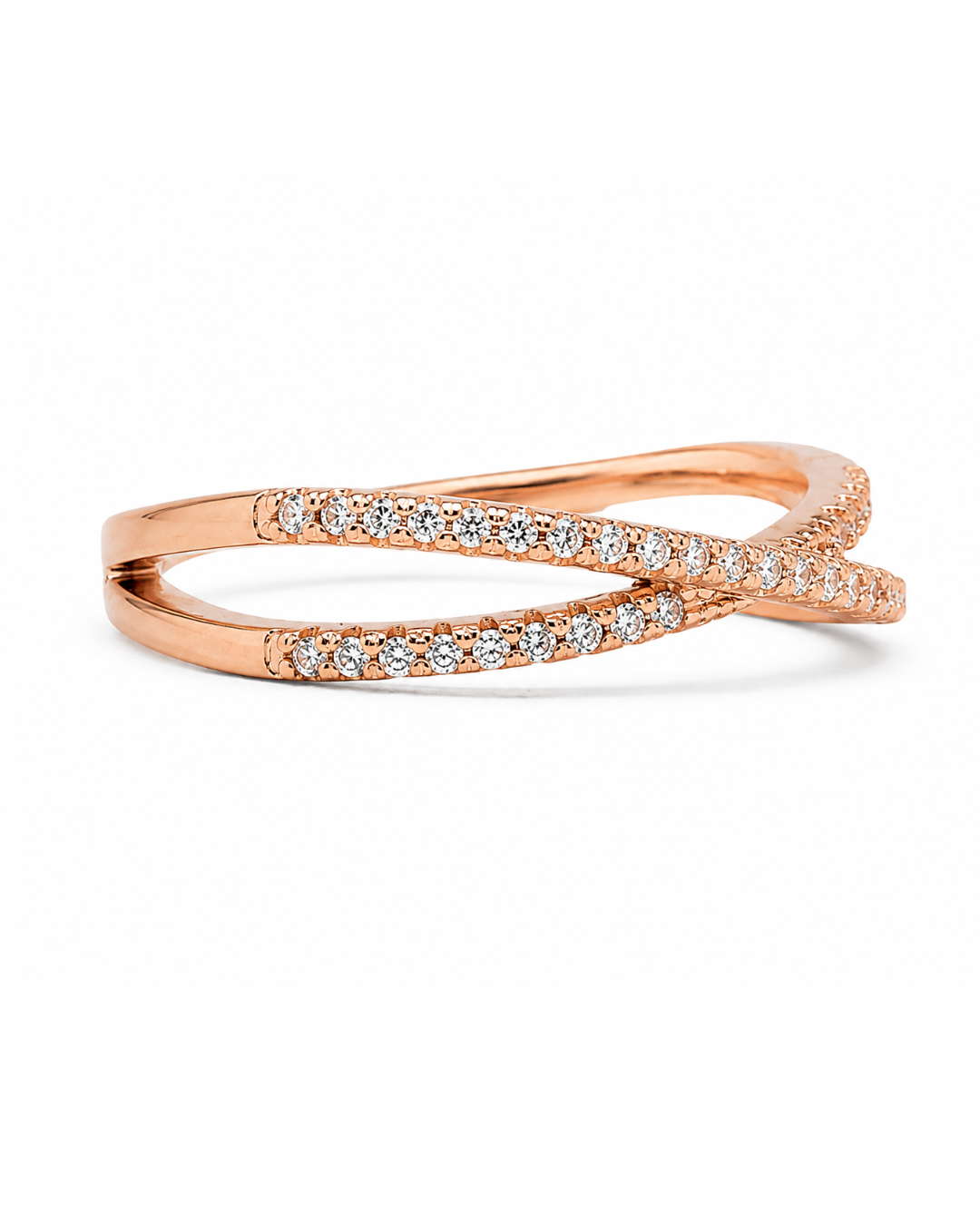 Criss Cross Rose Gold Ring