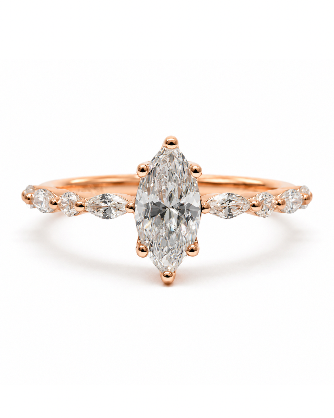 Marquise Dupe Rose Gold Ring