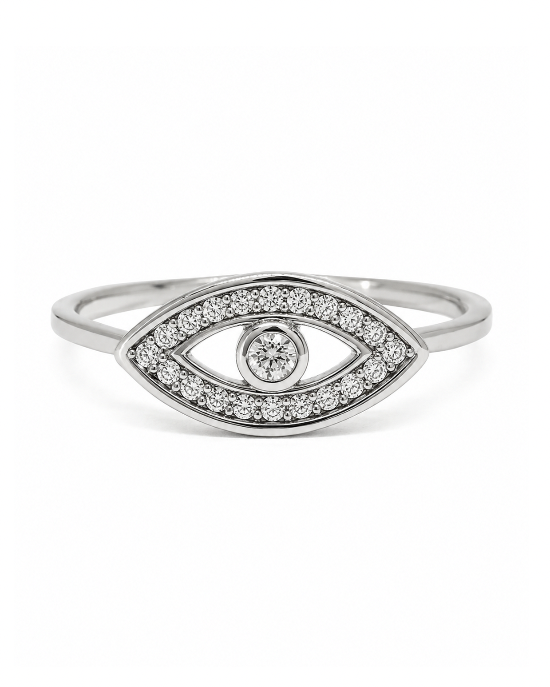 Delicate Evel eye Ring