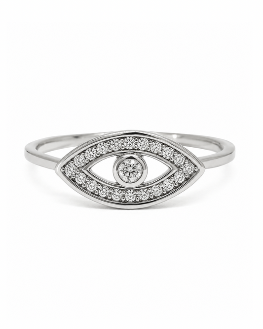 Delicate Evel eye Ring