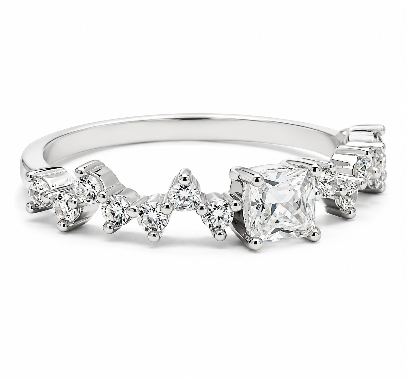 Visel Crystal Square Ring