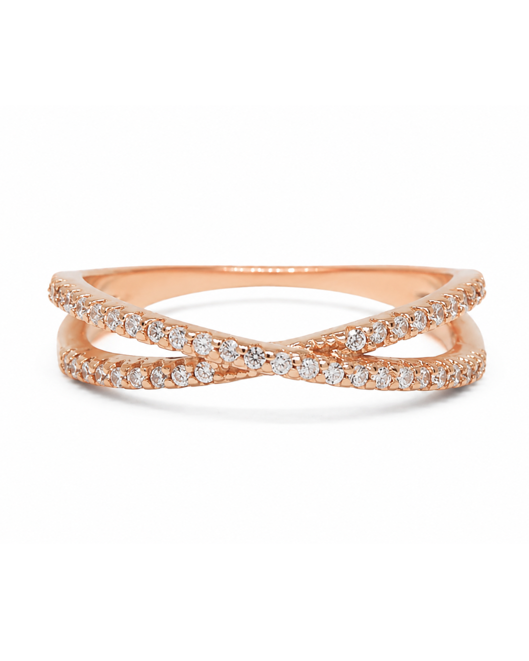 Criss Cross Rose Gold Ring