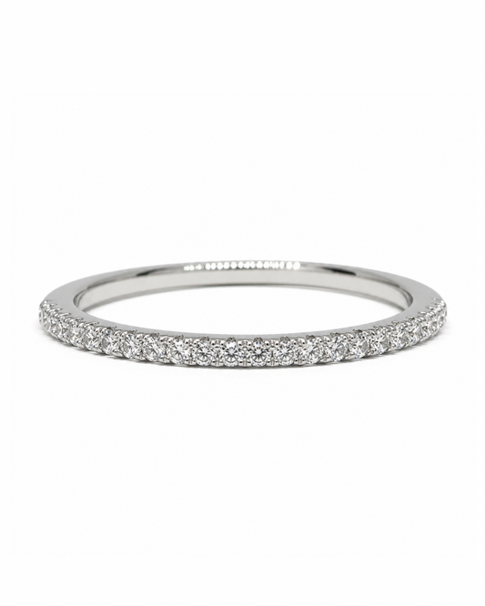 Dainty Half Silver Ring
