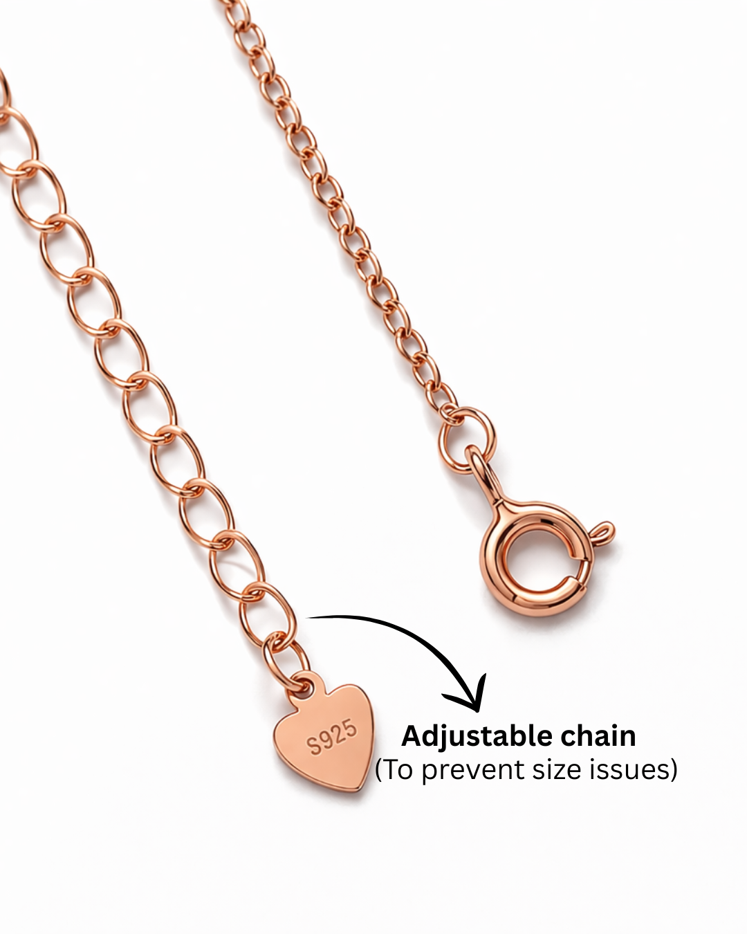 Classic Emerald Rose Gold Necklace