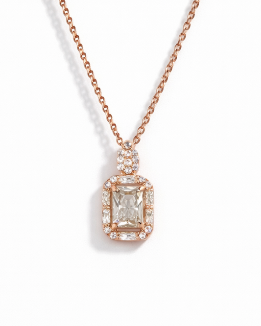 Radiant Glow Rose Gold Necklace