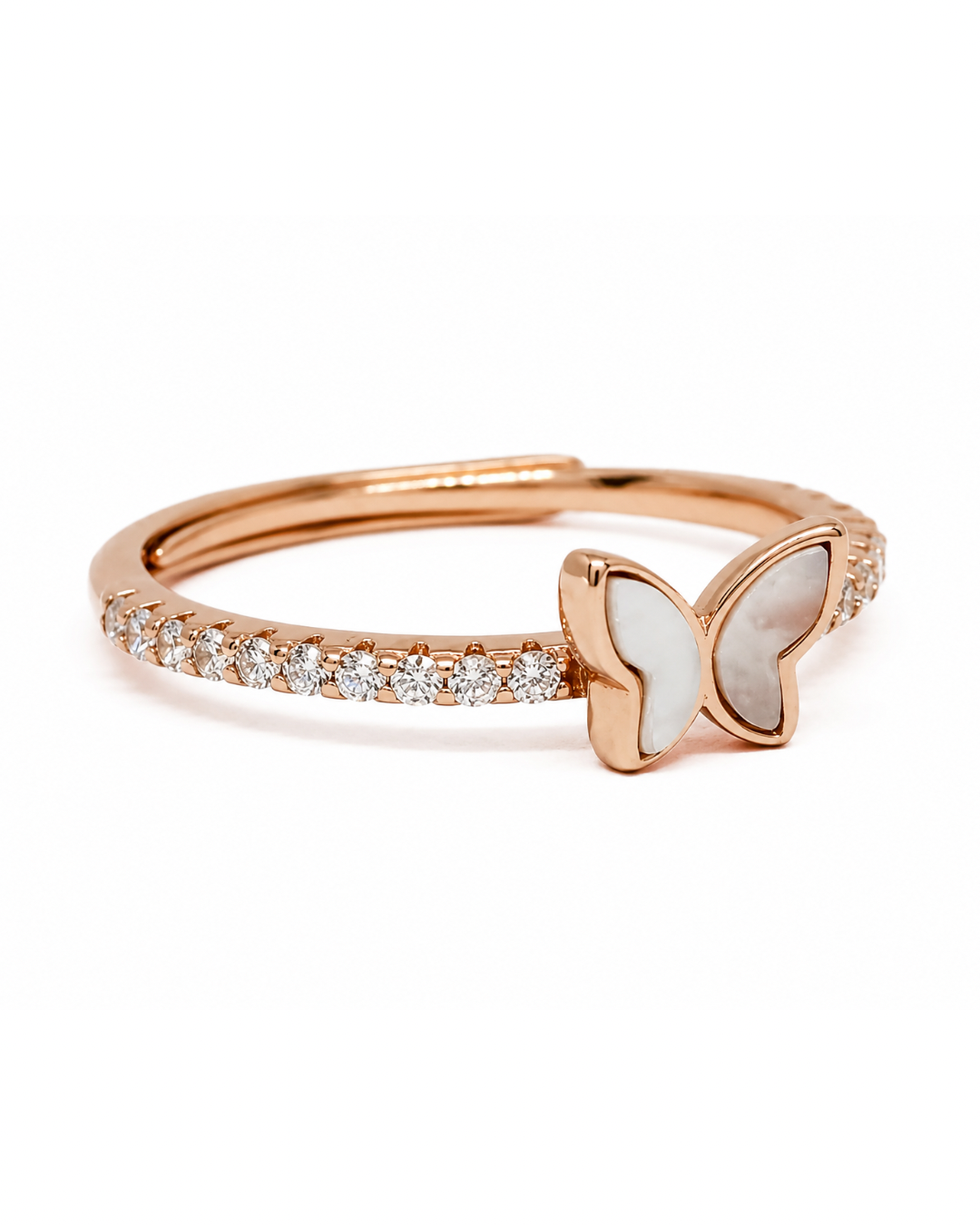 Flutter Wings Rose Gold Ring