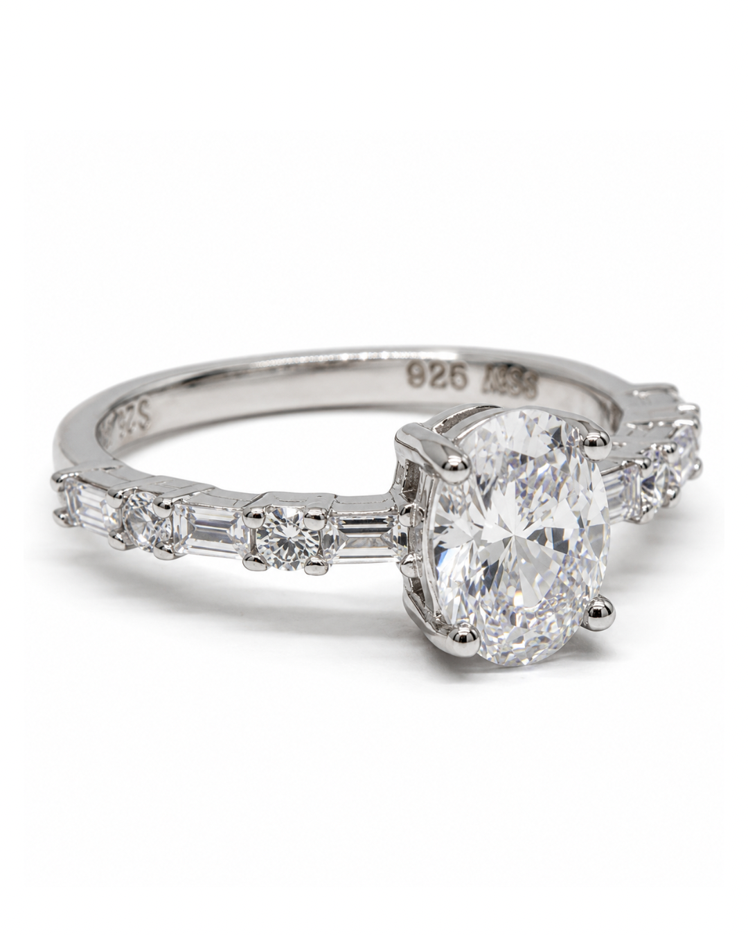 Baguette Oval Ring