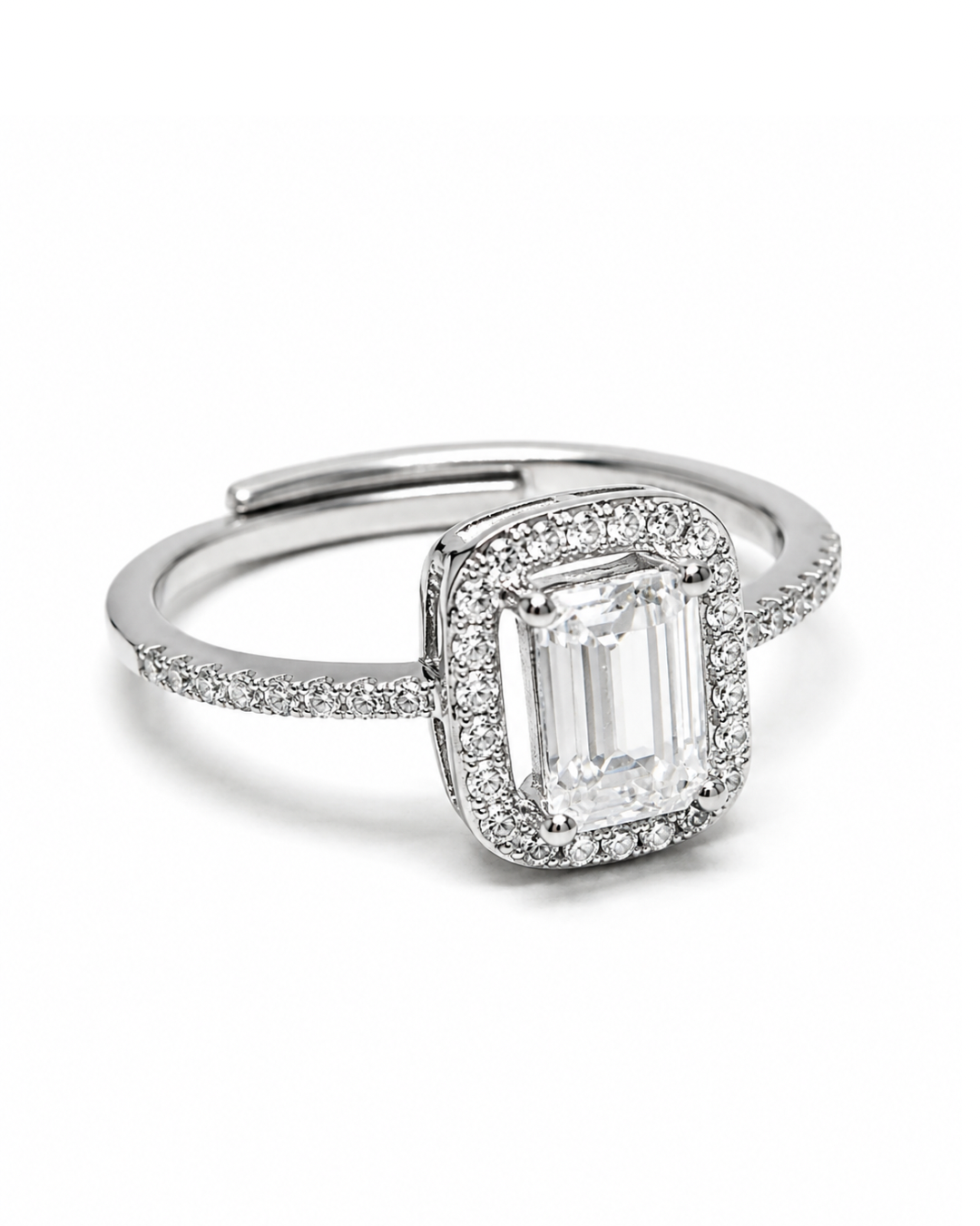 Halo Emerald Ring