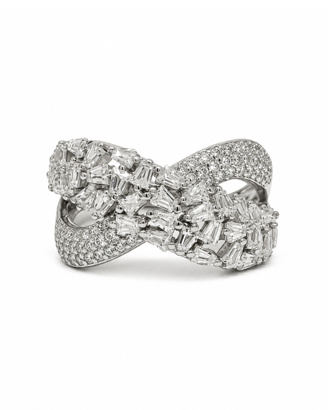 Infinity Iced Ring